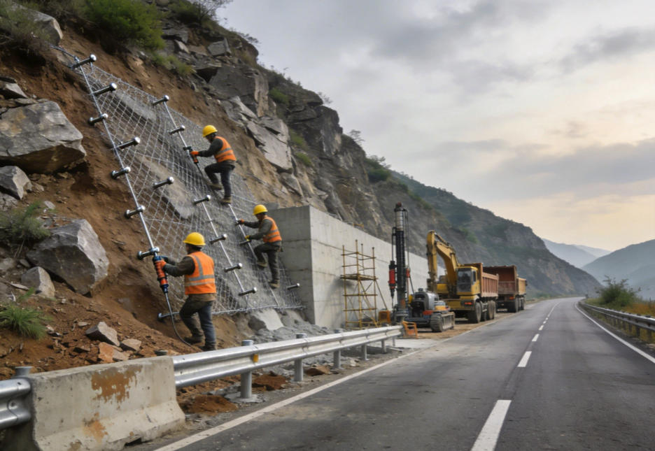 江城公路道路护坡